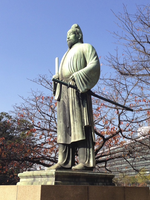 Samurai near Imperial Palace, Tokyo 