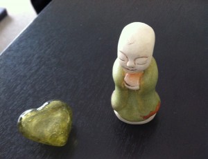 Jizo with heart